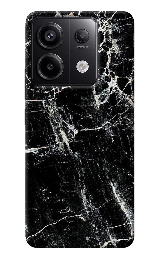 Black Marble Texture Redmi Note 13 Pro 5G Back Cover