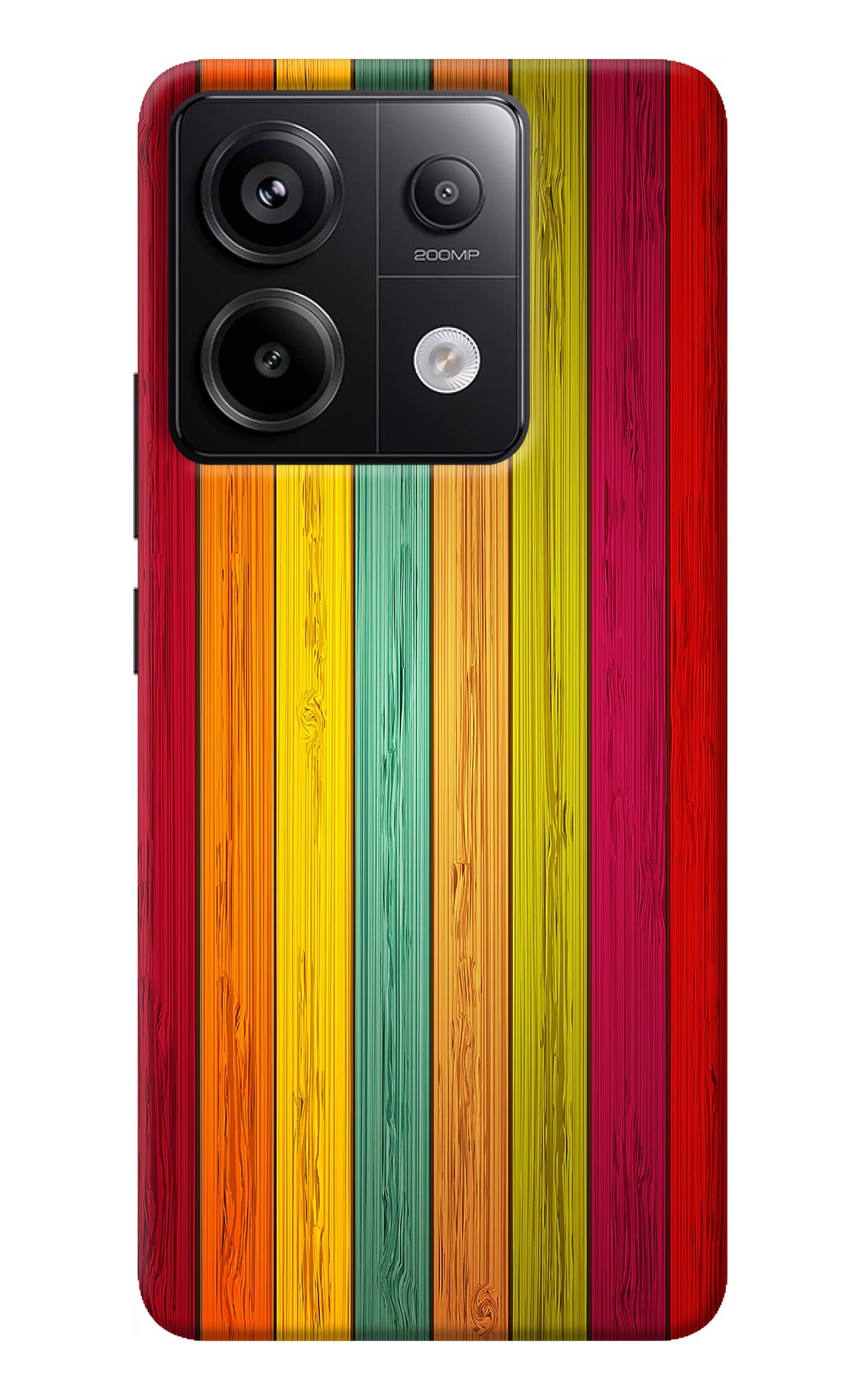 Multicolor Wooden Redmi Note 13 Pro 5G Back Cover