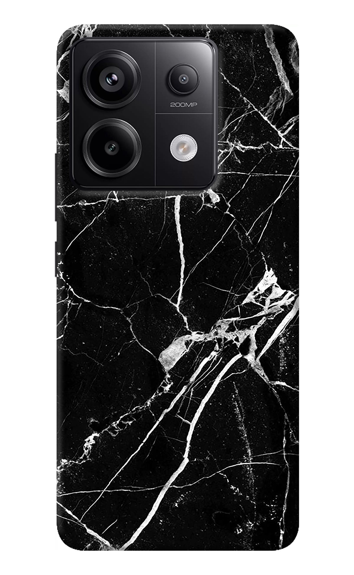 Black Marble Pattern Redmi Note 13 Pro 5G Back Cover