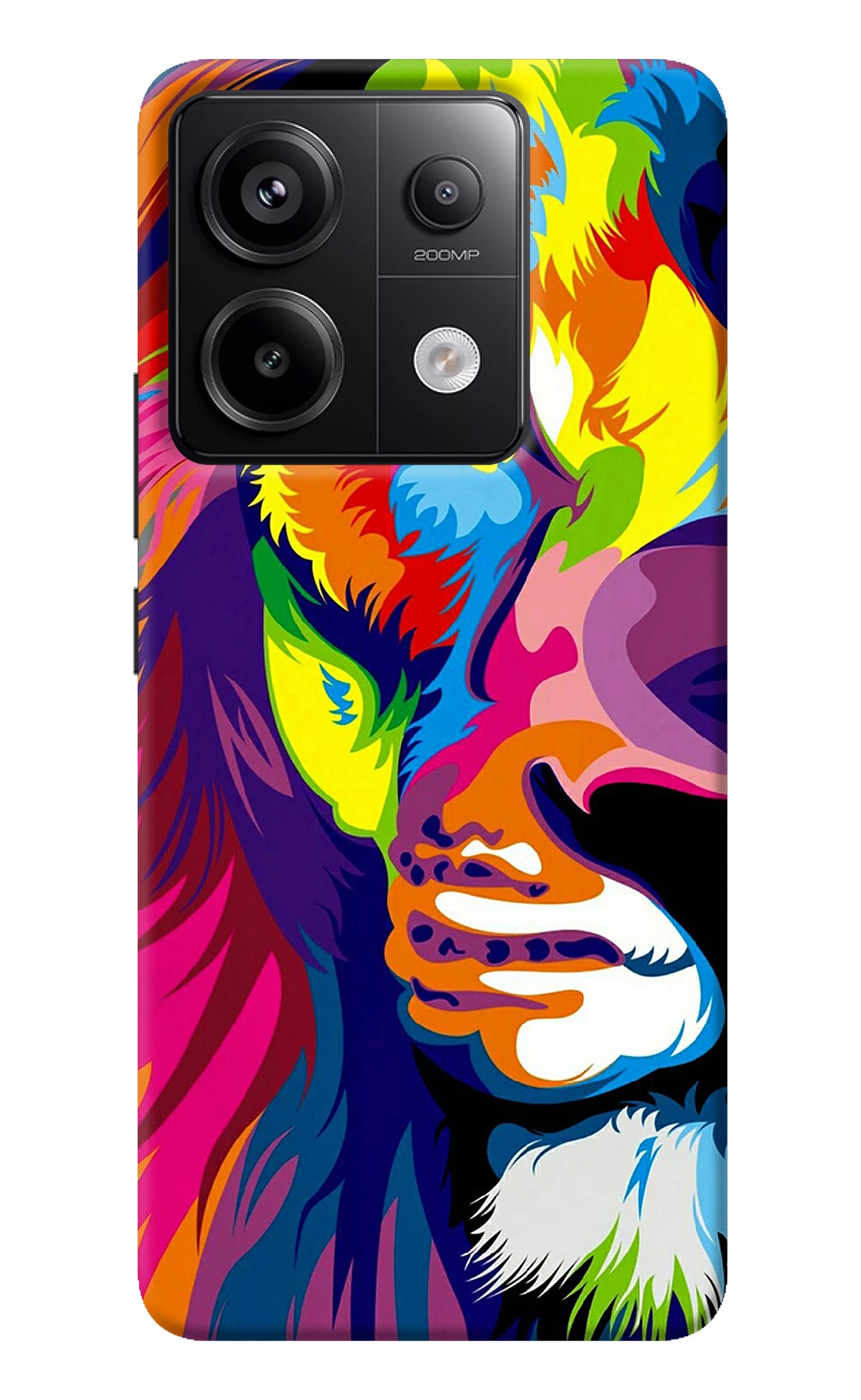 Lion Half Face Redmi Note 13 Pro 5G Back Cover