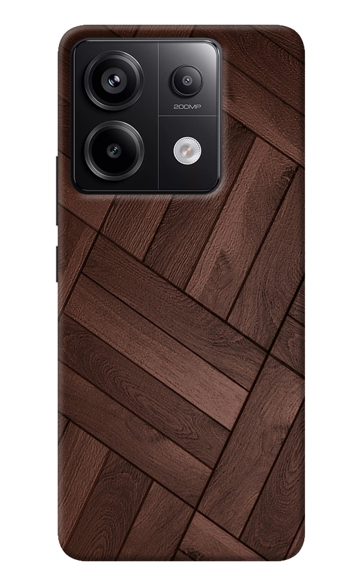 Wooden Texture Design Redmi Note 13 Pro 5G Back Cover