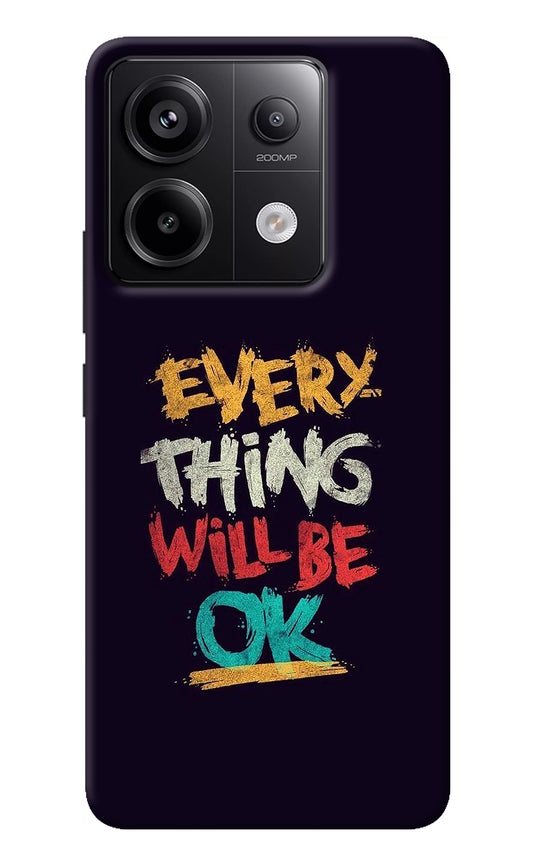 Everything Will Be Ok Redmi Note 13 Pro 5G Back Cover