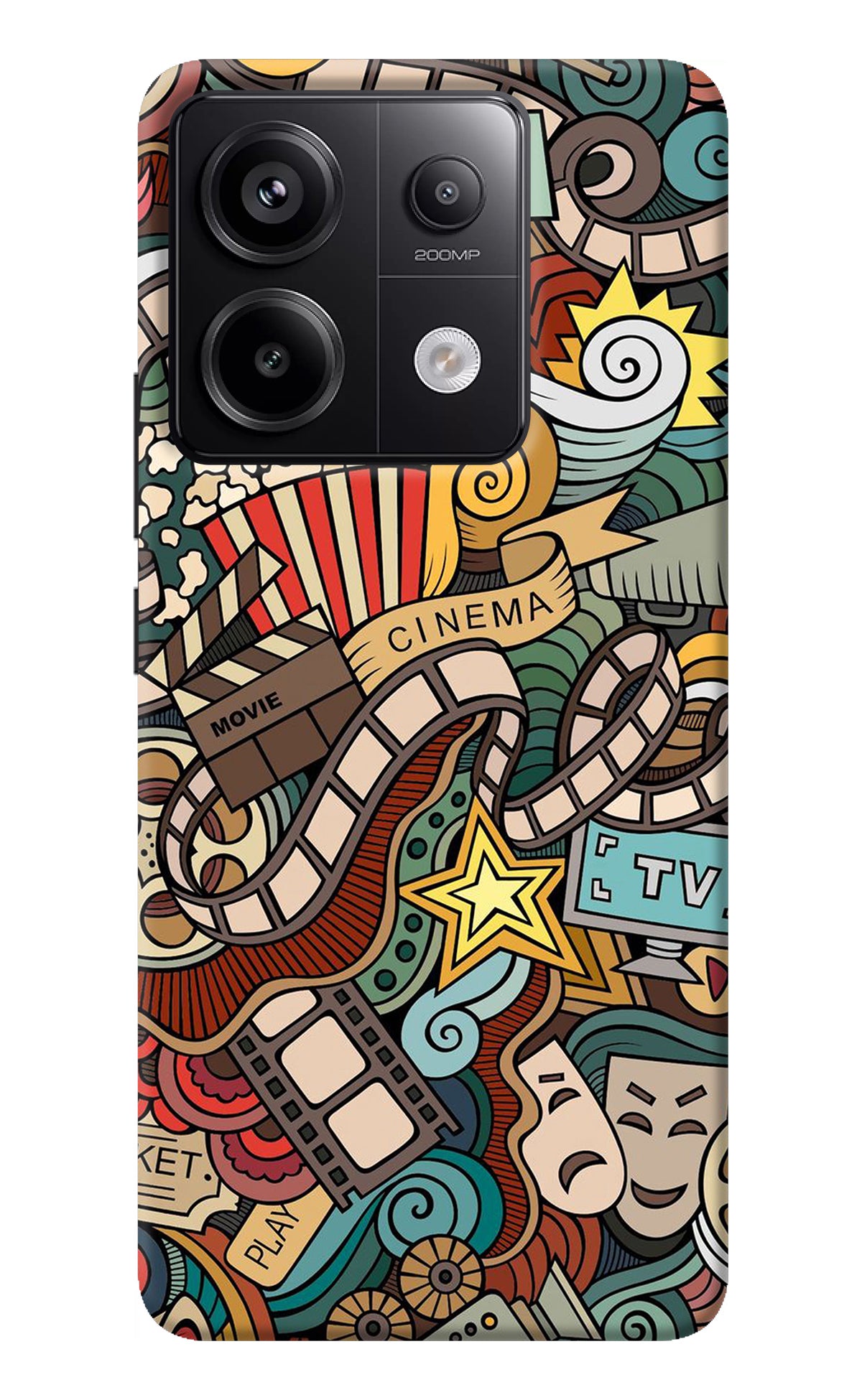 Cinema Abstract Redmi Note 13 Pro 5G Back Cover