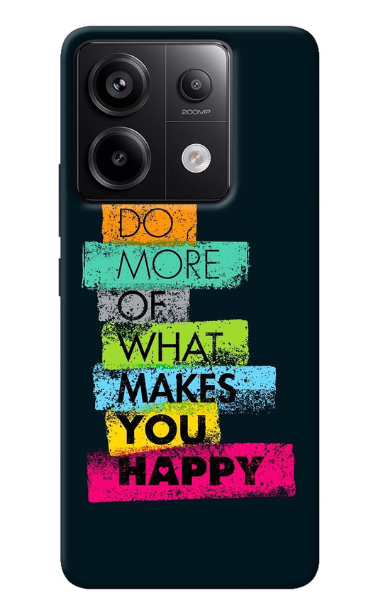 Do More Of What Makes You Happy Redmi Note 13 Pro 5G Back Cover