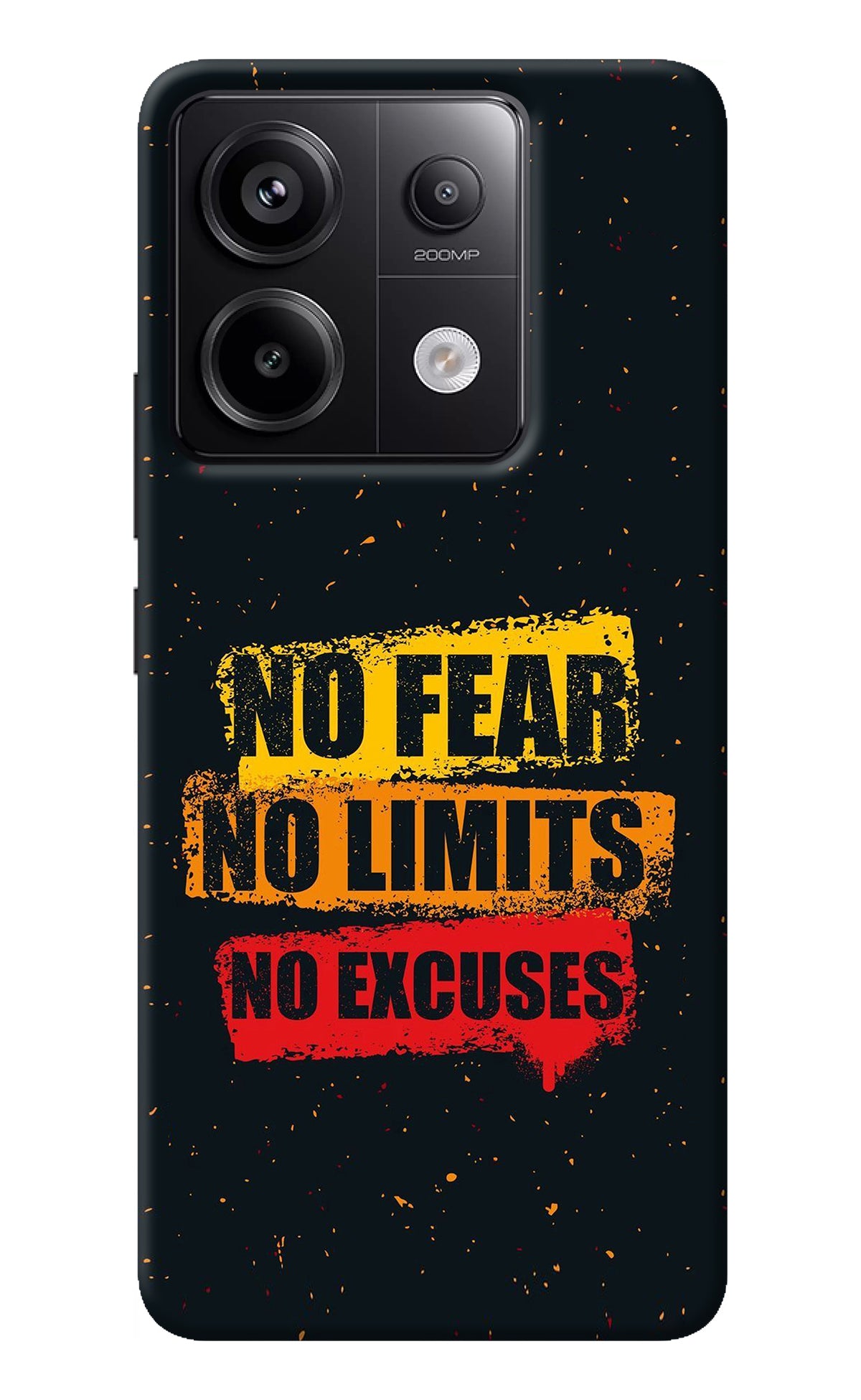 No Fear No Limits No Excuse Redmi Note 13 Pro 5G Back Cover