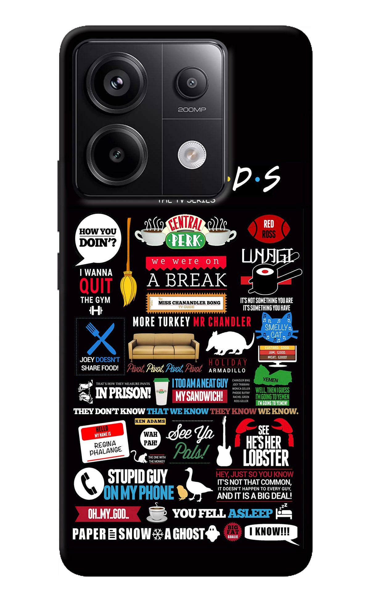 FRIENDS Redmi Note 13 Pro 5G Back Cover