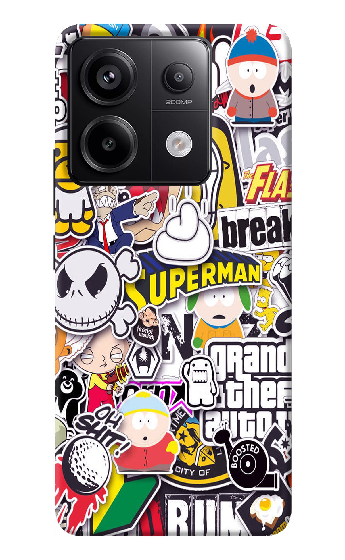 Sticker Bomb Redmi Note 13 Pro 5G Back Cover