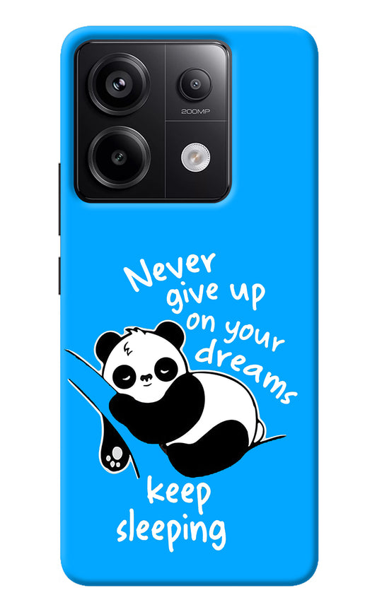 Keep Sleeping Redmi Note 13 Pro 5G Back Cover