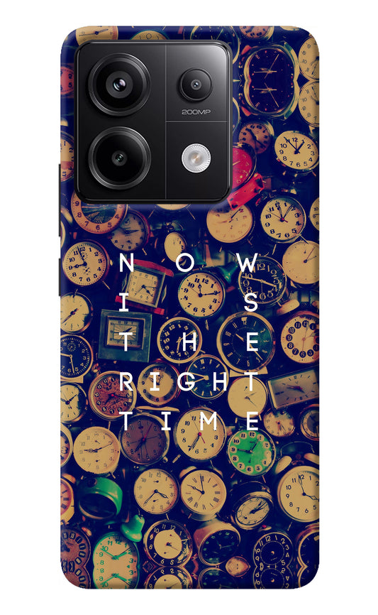 Now is the Right Time Quote Redmi Note 13 Pro 5G Back Cover