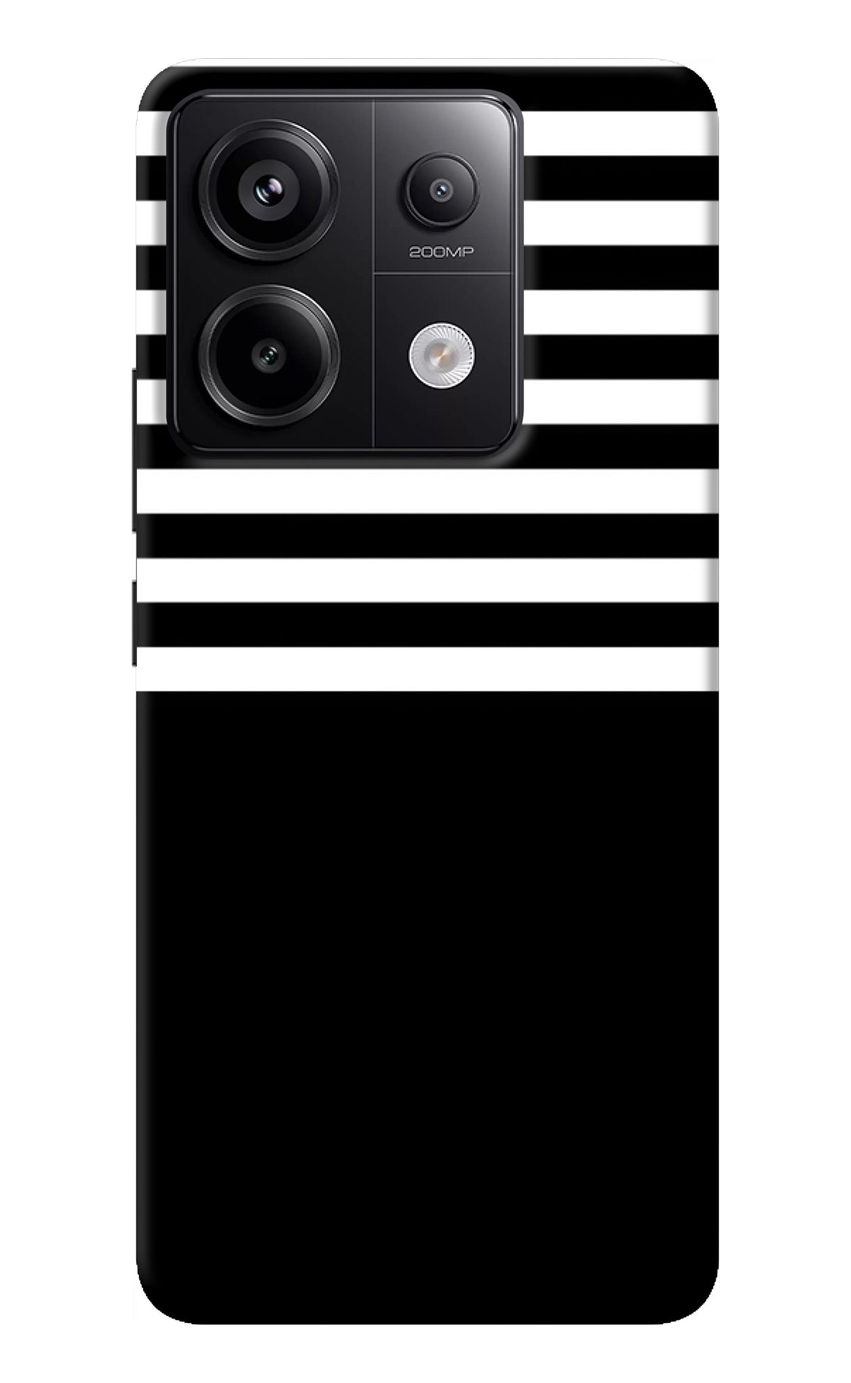 Black and White Print Redmi Note 13 Pro 5G Back Cover