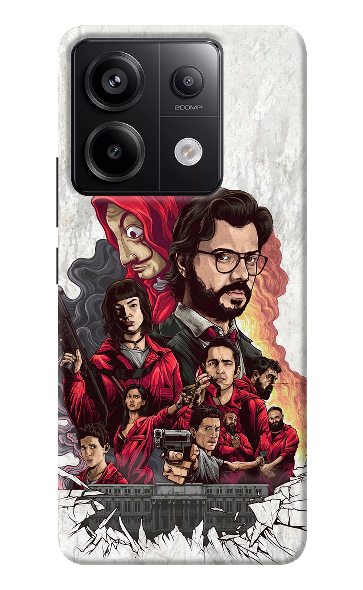 Money Heist Artwork Redmi Note 13 Pro 5G Back Cover