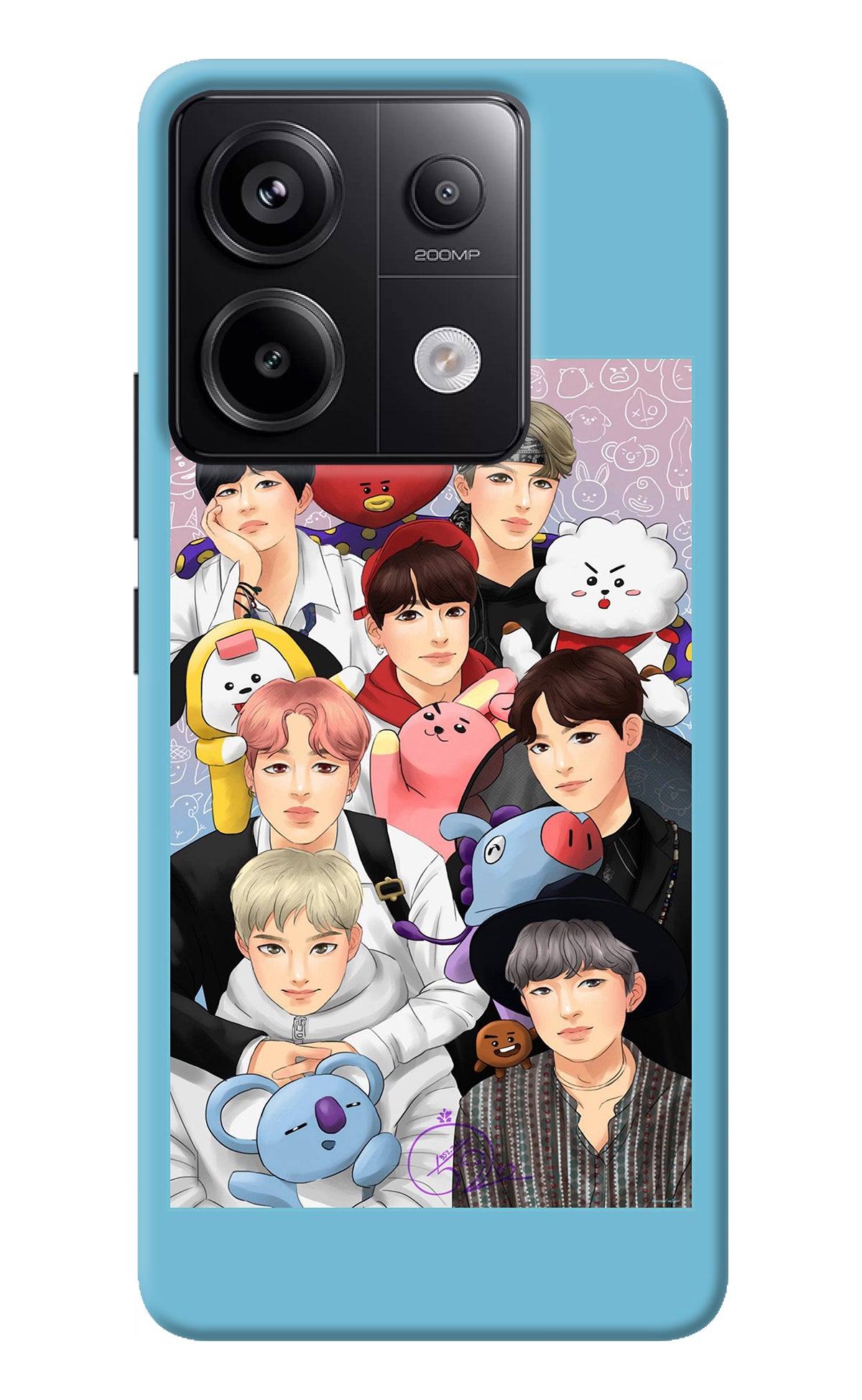 BTS with animals Redmi Note 13 Pro 5G Back Cover