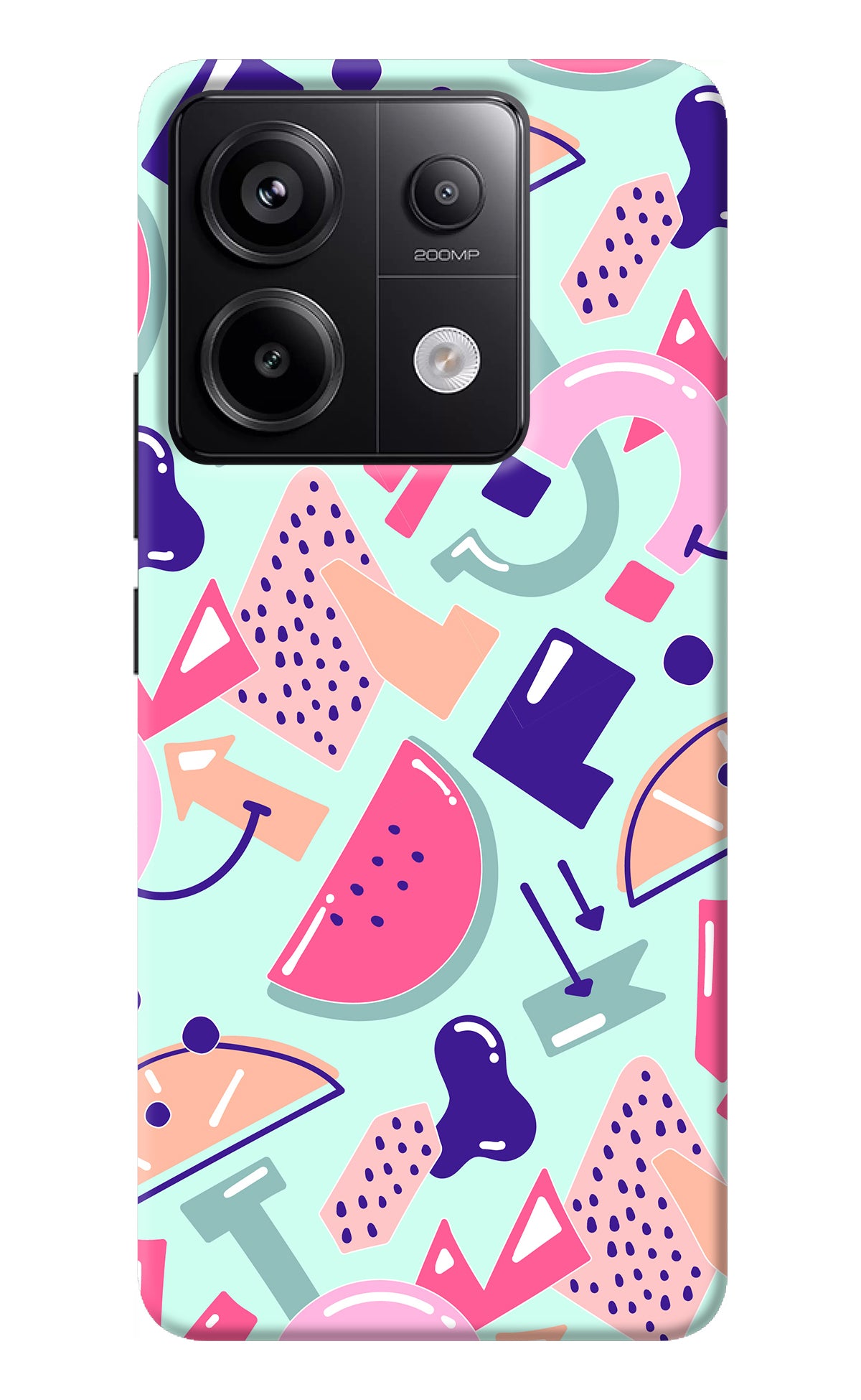 Doodle Pattern Redmi Note 13 Pro 5G Back Cover