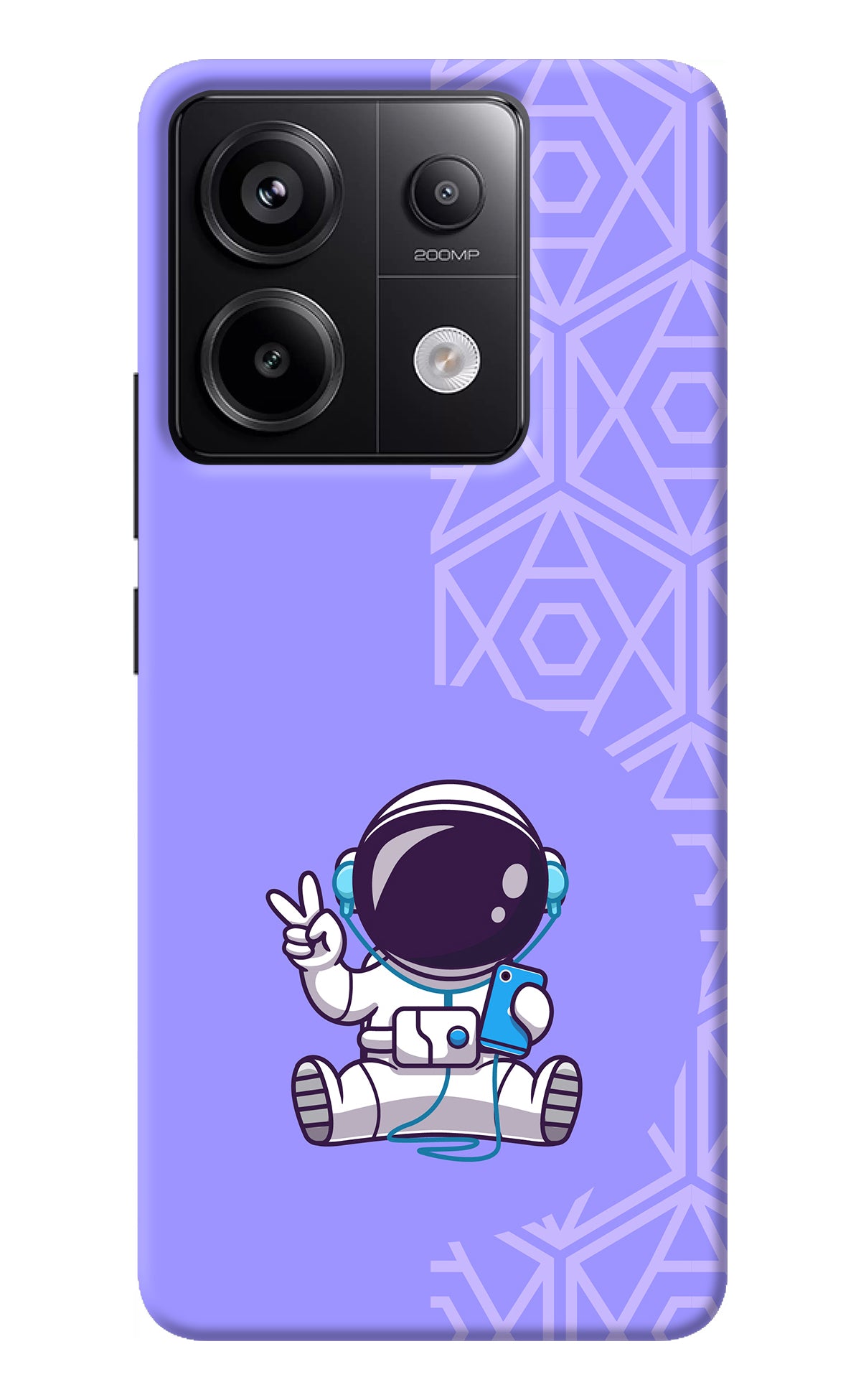 Cute Astronaut Chilling Redmi Note 13 Pro 5G Back Cover