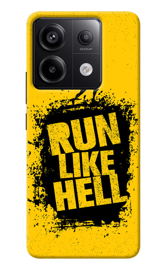 Run Like Hell Redmi Note 13 Pro 5G Back Cover