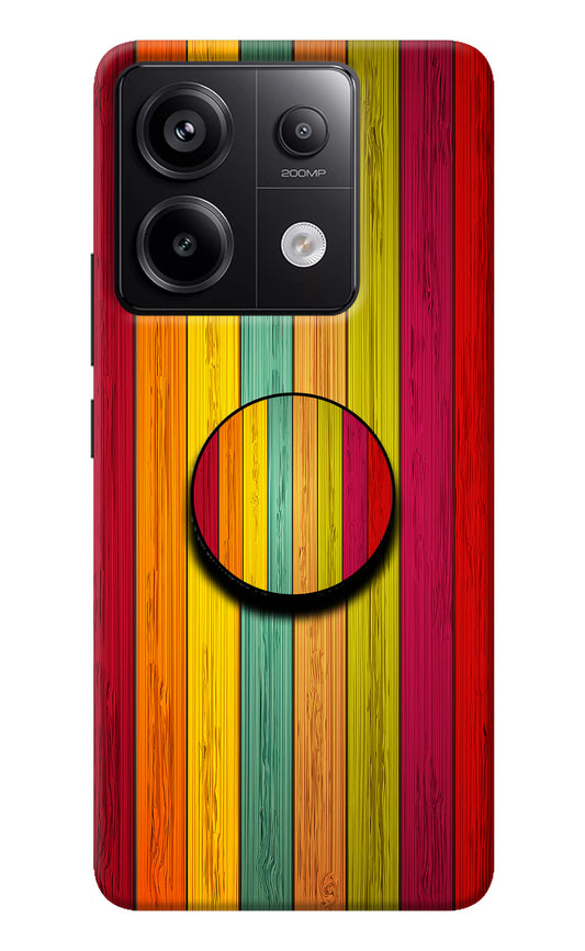 Multicolor Wooden Redmi Note 13 Pro 5G Pop Case