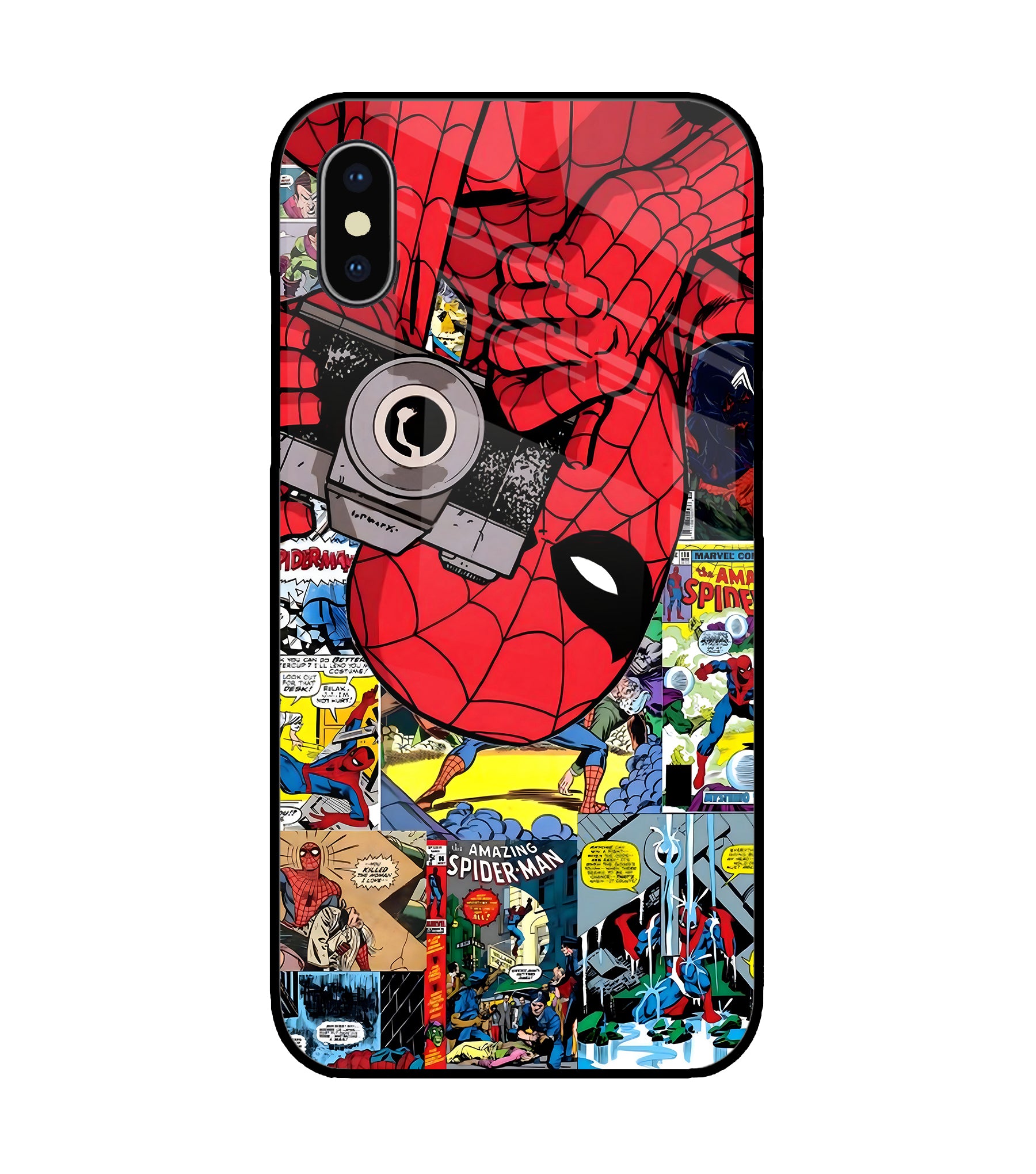 Spider Man iPhone X Glass Cover
