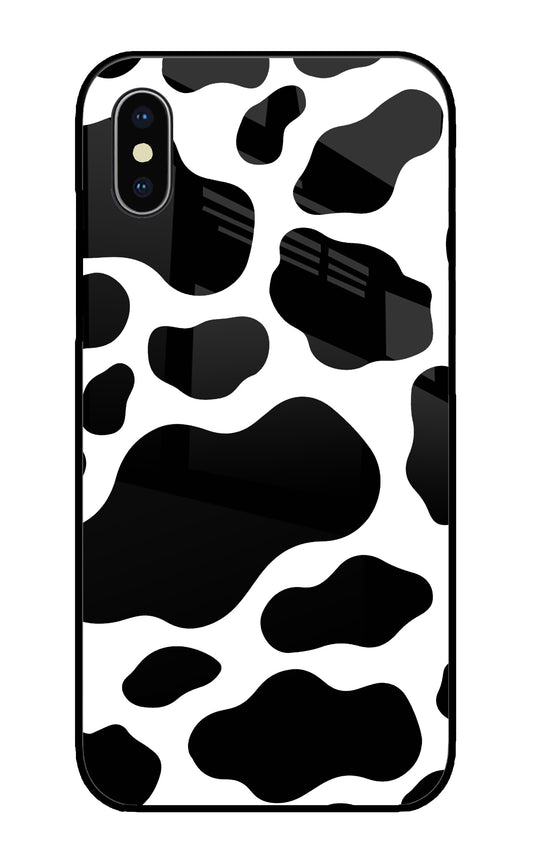 Cow Spots iPhone XS Glass Cover