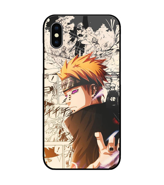 Pain Anime iPhone XS Glass Cover