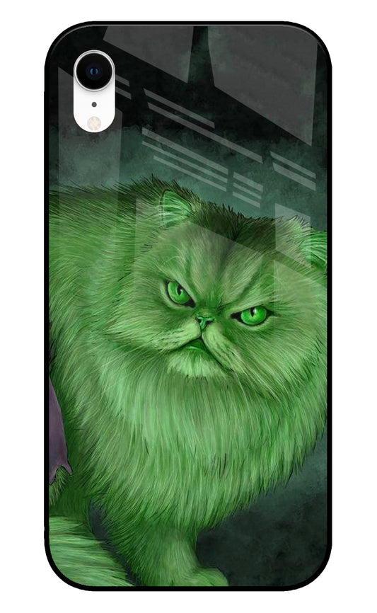 Hulk Cat iPhone XR Glass Cover