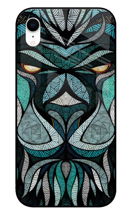 Lion Tattoo Art iPhone XR Glass Cover