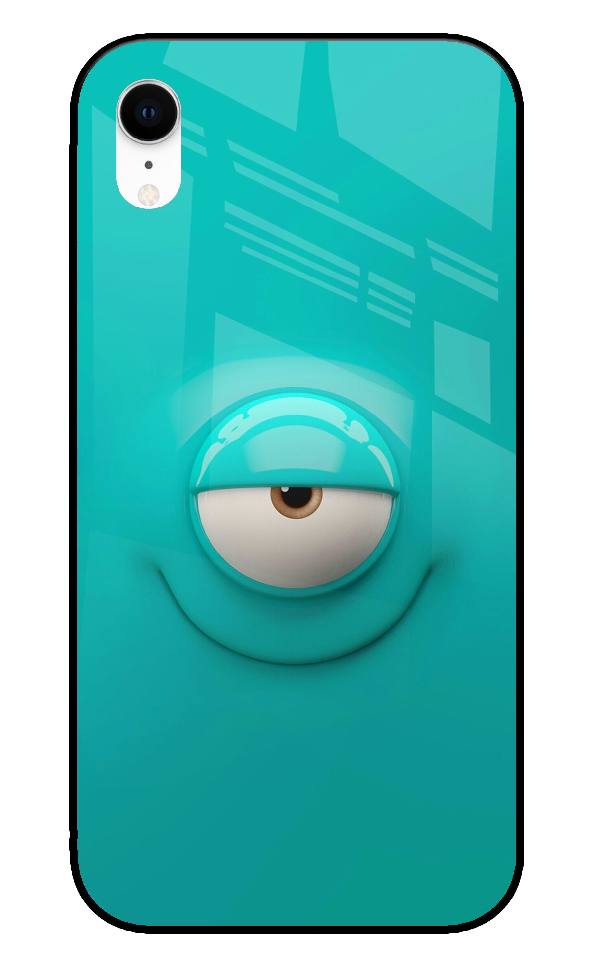 One Eye Cartoon iPhone XR Glass Cover