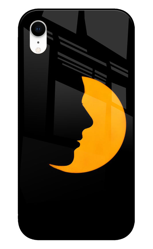 Moon Face iPhone XR Glass Cover