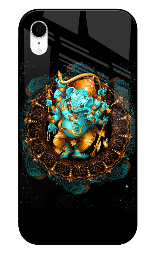 Lord Ganesha Art iPhone XR Glass Cover