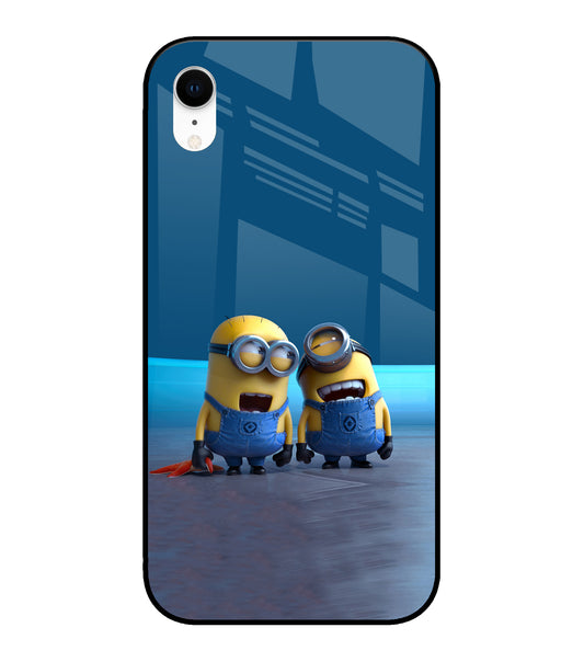 Minion Laughing iPhone XR Glass Cover