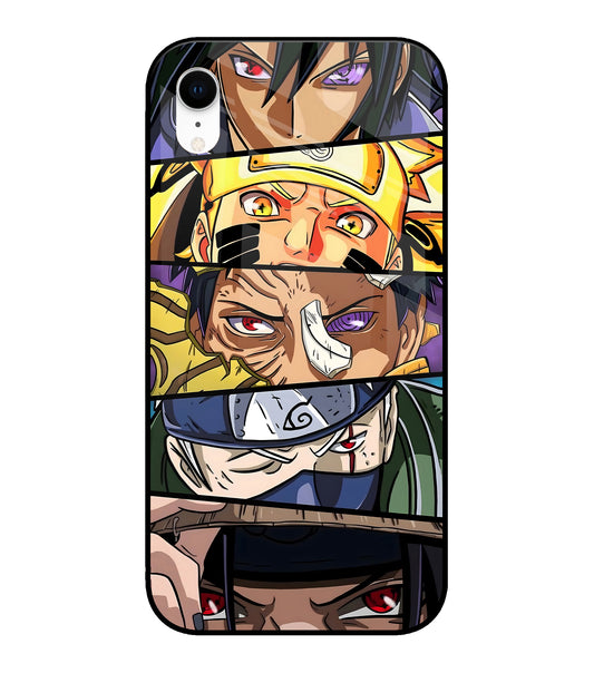 Naruto Character iPhone XR Glass Cover
