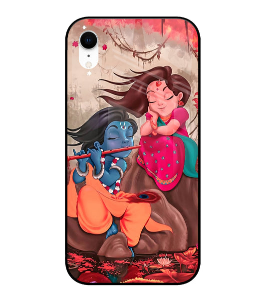 Radhe Krishna iPhone XR Glass Cover