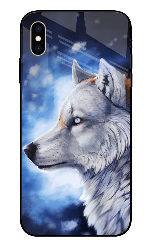 Wolf Night iPhone XS Max Glass Cover