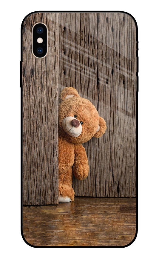 Teddy Wooden iPhone XS Max Glass Cover