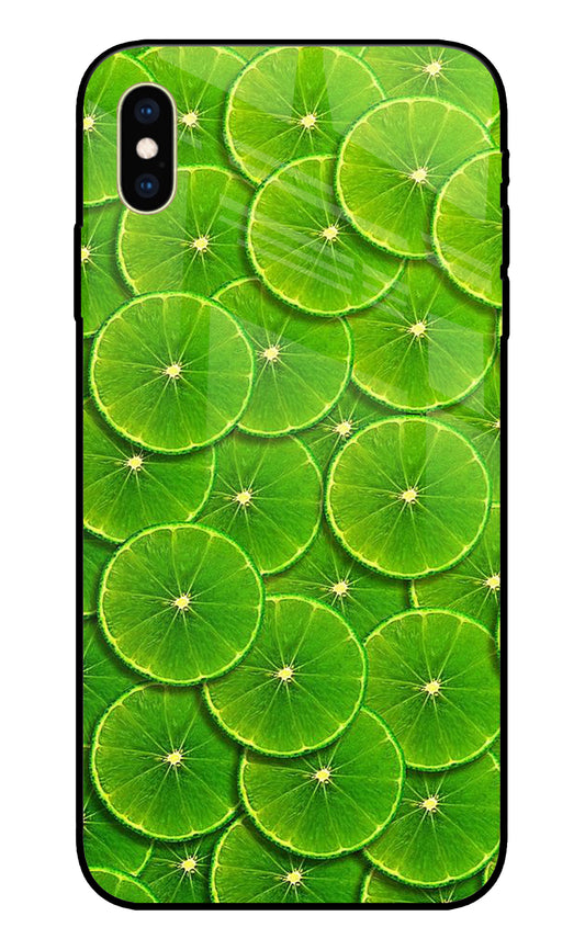 Lime Slice iPhone XS Max Glass Cover