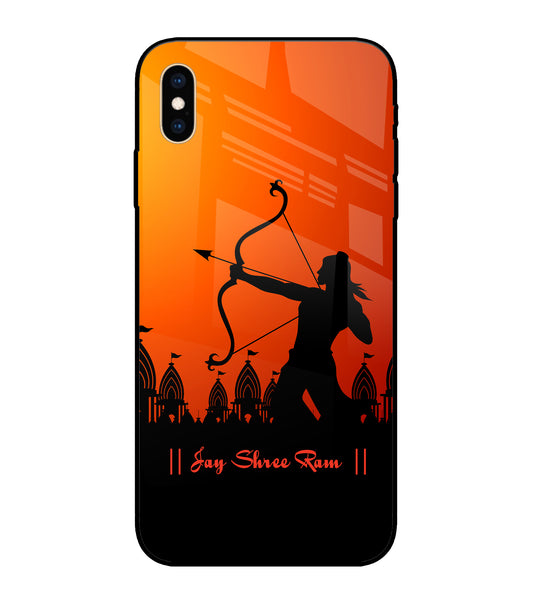 Lord Ram - 4 iPhone XS Max Glass Cover