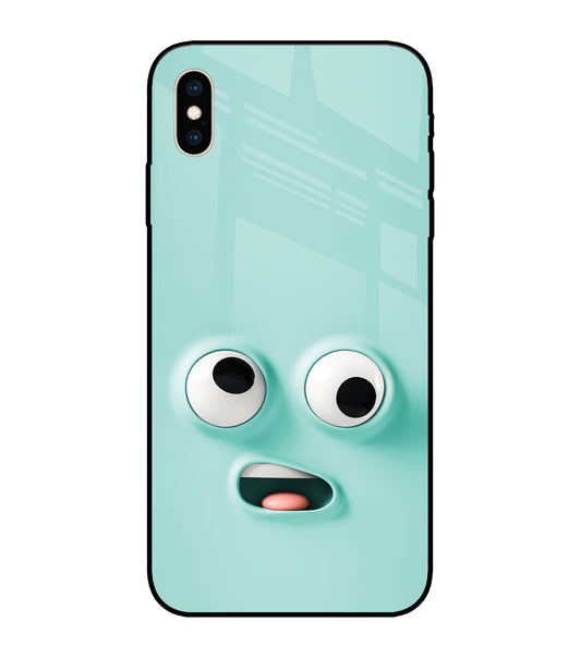 Funny Cartoon iPhone XS Max Glass Cover