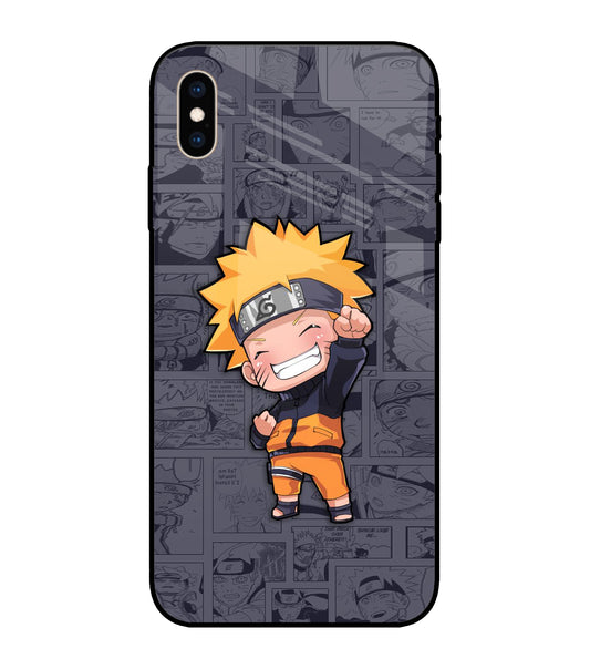Chota Naruto iPhone XS Max Glass Cover