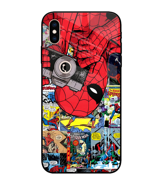 Spider Man iPhone XS Max Glass Cover