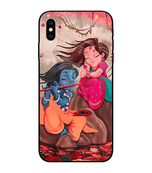 Radhe Krishna iPhone XS Max Glass Cover