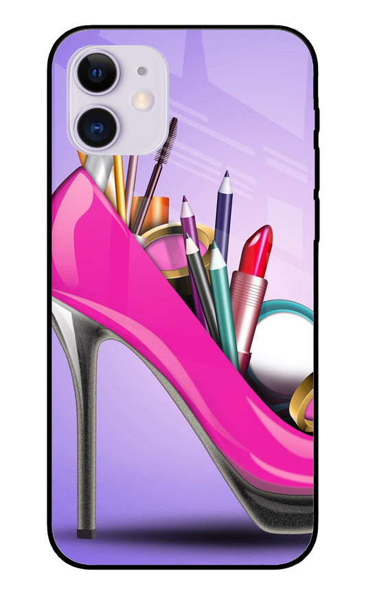 Makeup Heel Shoe iPhone 11 Glass Cover