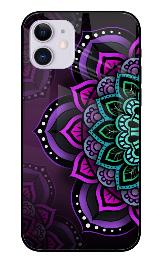 Abstract Rangoli iPhone 11 Glass Cover