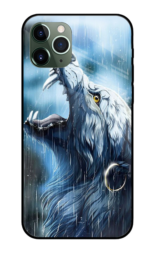 Wolf in Rain iPhone 11 Pro Max Glass Cover