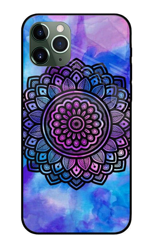 Mandala Water Color Art iPhone 11 Pro Max Glass Cover