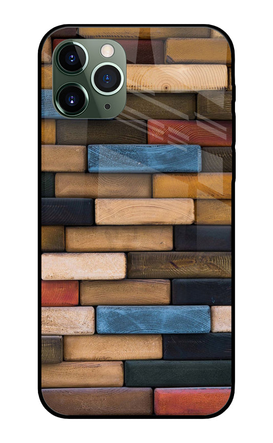 Colorful Wooden Bricks iPhone 11 Pro Max Glass Cover