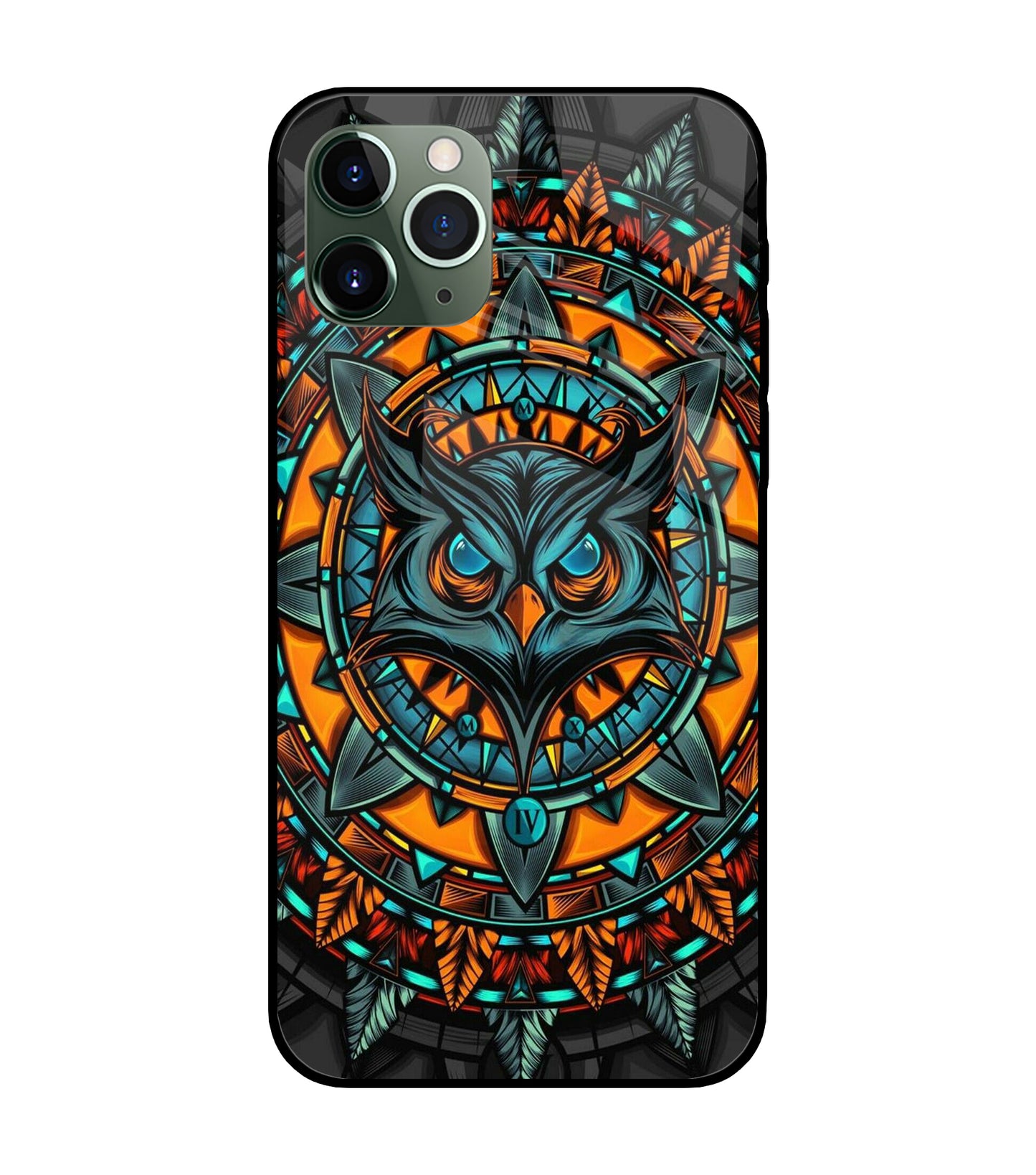 Angry Owl Art iPhone 11 Pro Max Glass Cover