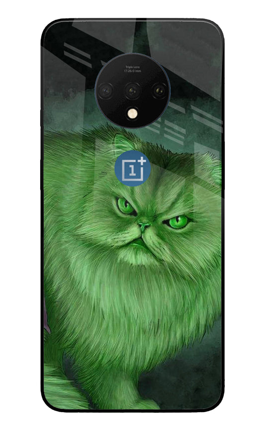 Hulk Cat Oneplus 7T Glass Cover