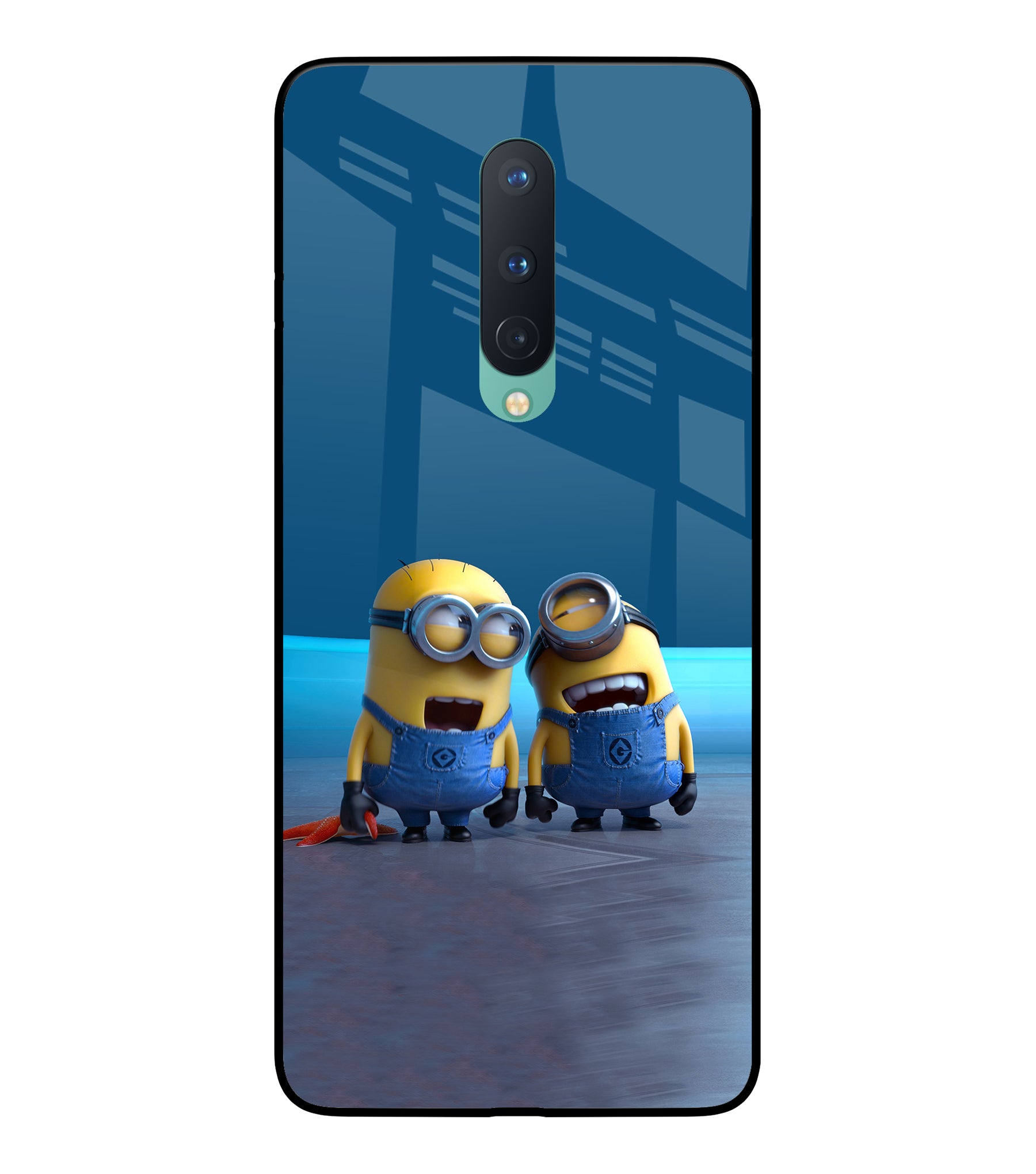 Minion Laughing Oneplus 8 Glass Cover