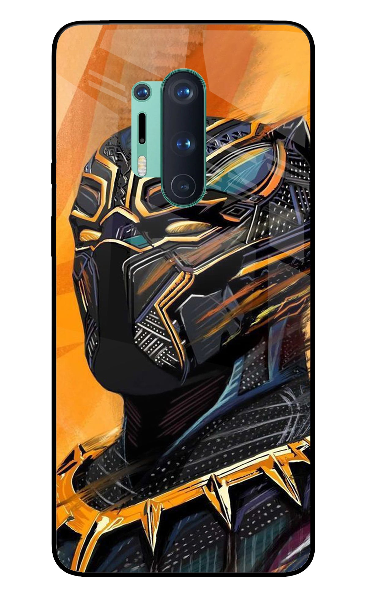 Black Panther Art Oneplus 8 Pro Glass Cover