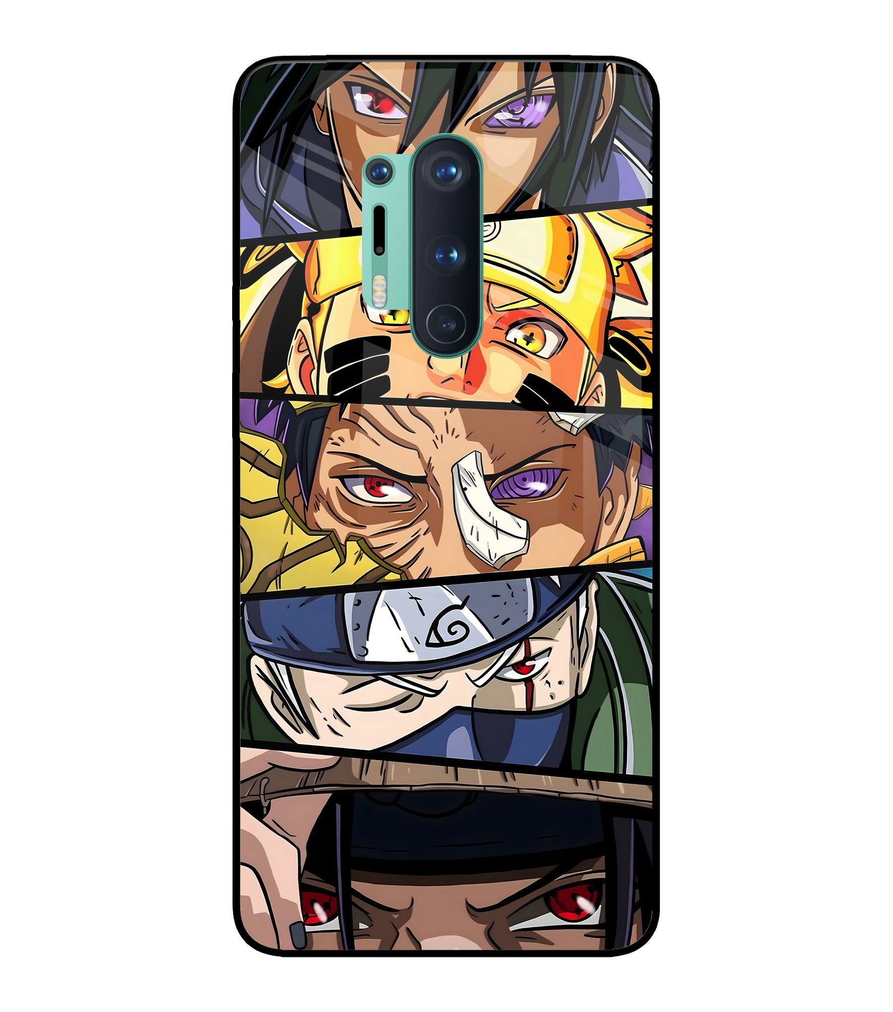 Naruto Character Oneplus 8 Pro Glass Cover