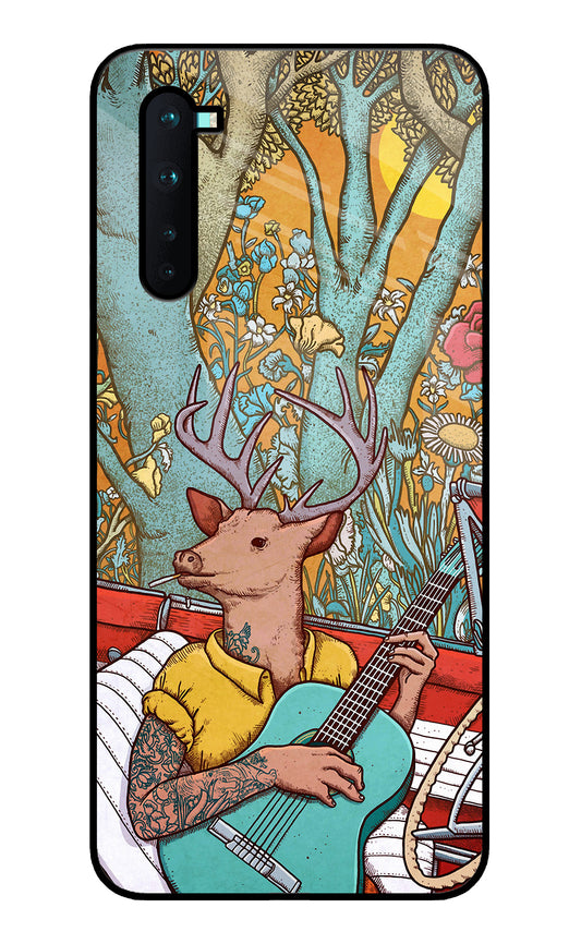 Deer Doodle Art Oneplus Nord Glass Cover
